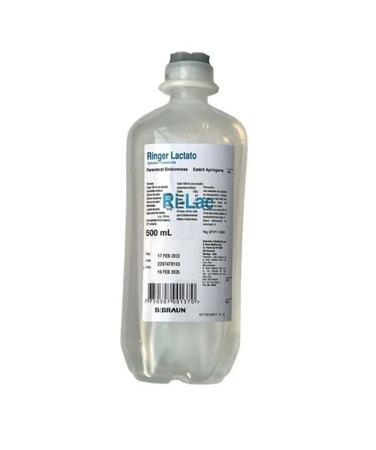 Suero ringer lactato 500 ml Braun