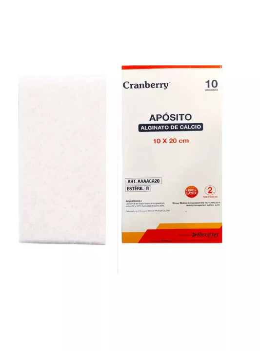 APÓSITO ALGINATO DE CALCIO 10X20 CM CAJAX10