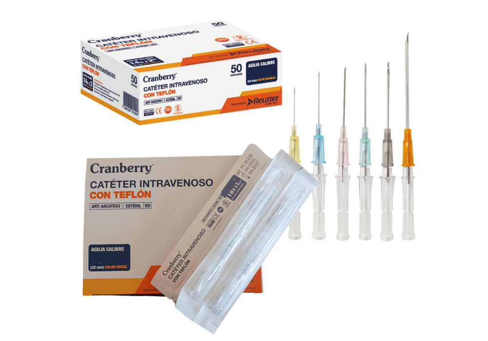 CATÉTER INTRAVENOSO CON TEFLÓN 22G X 1 IN 25MM CAJAX50