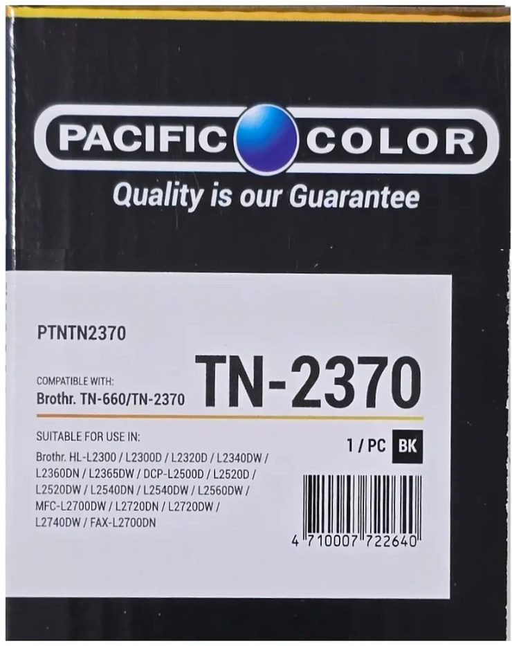 Toner Alternativo Pacific Color Para TN2370 TN660
