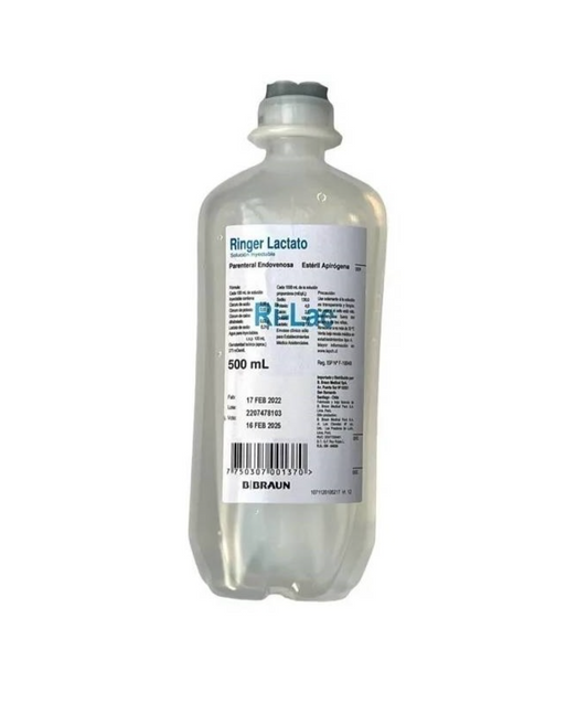 Suero ringer lactato 500 ml Braun
