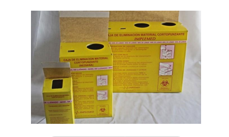 Caja Cartón Para Eliminación de Material Cortopunzante